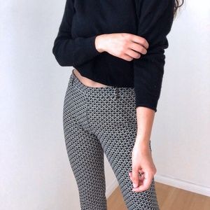 Black and White Pattern Pants by Zara Woman